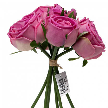 Buchet scurt trandafiri artificiali premium, Artemis '' De Luxe'' - 20 cm [1]