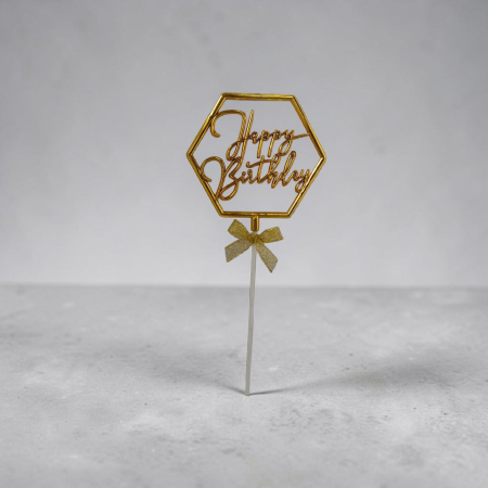Cake topper - Cake topper ,,Happy Birthday,, 21 cm*10.3 cm