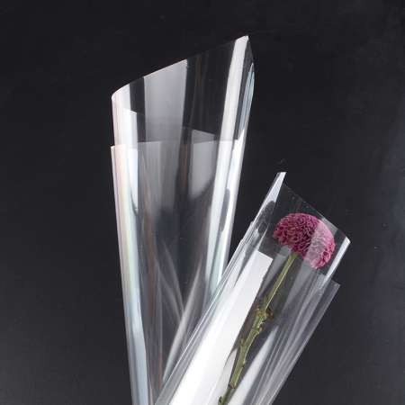 Celofan floral transparent