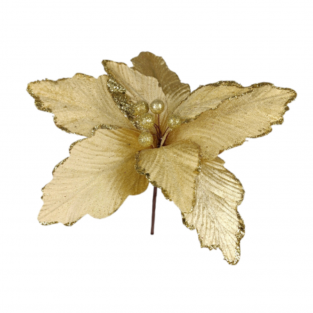 Flori & Crengi decorative - Craciunita artificiala din catifea H35*26 cm