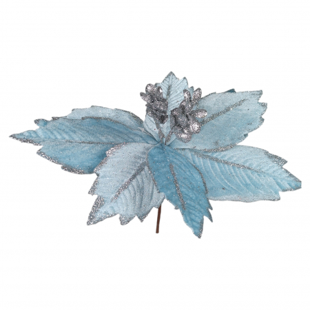 Flori & Crengi decorative - Craciunita artificiala din catifea H34 * 30 cm