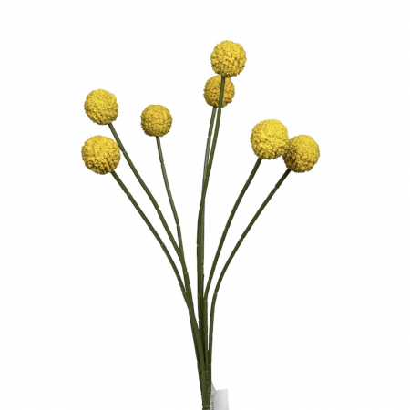 Buchet artificial cu flori de Craspedia - 60 cm [1]