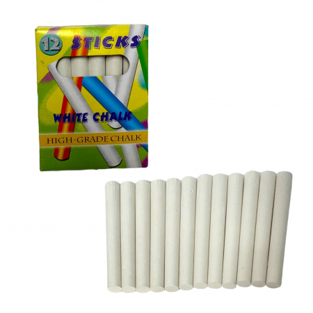 Papetarie - Creta mica alba - Set 12 buc