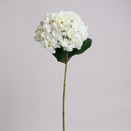 Hortensia - Fir artificial Hortensia Premium, Ivoire - 60 cm