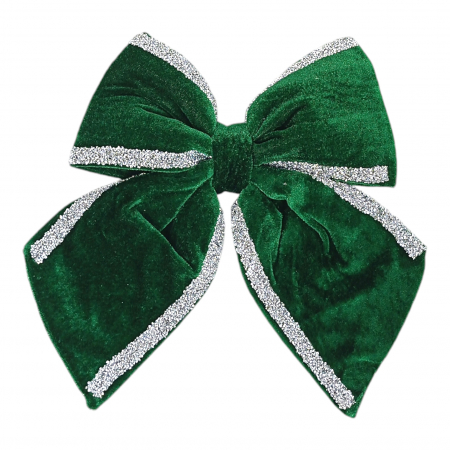 Decoratiuni - Funda decorativa de Craciun, Verde cu strasuri, 25 cm