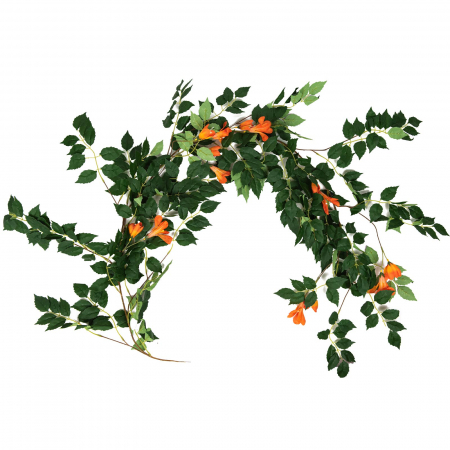 Ghirlande - Ghirlanda artificiala Luleaua Turcului cu frunze -180 cm