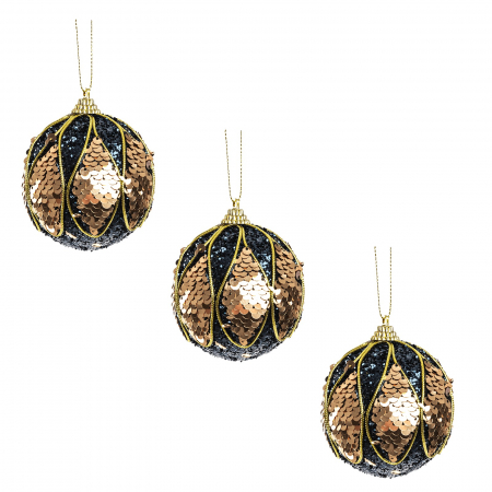 Globuri & Decoratiuni brad - Set 3 globuri brad 8 cm