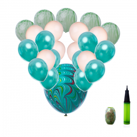 Kit-uri Baloane - Kit baloane din Latex  Marble Green