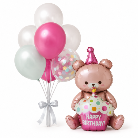 Baloane folie forme - Kit Petrecere ,,Happy Birthday,,