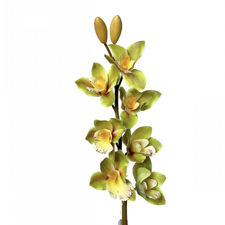 Cymbidium - Orhidee artificiala Cymbidium 7 cupe  - 70 cm