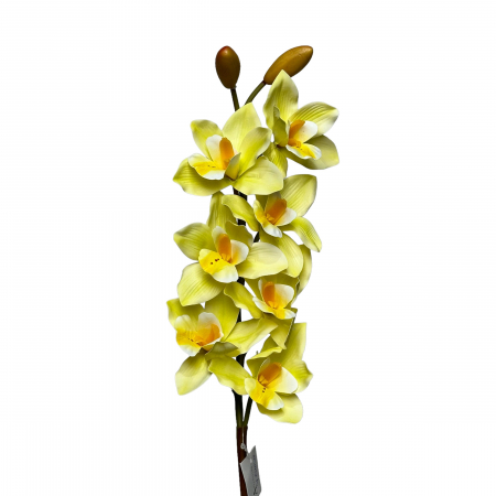 Cymbidium - Orhidee artificiala Cymbidium 7 cupe  - 70 cm