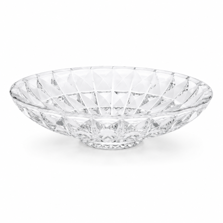 DECOR & MOBILIER - Platou decorativ din sticla transparenta, Jovanka(41-18)