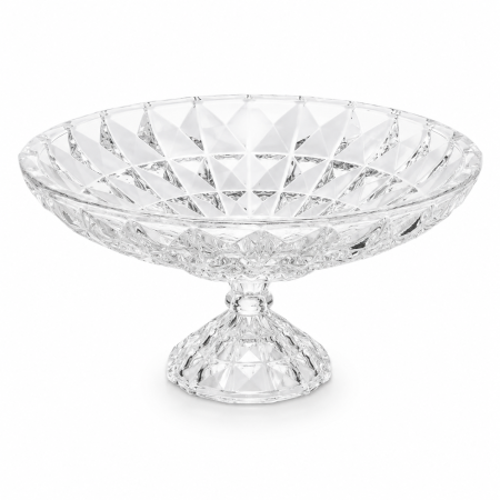 DECOR & MOBILIER - Platou decorativ din sticla transparenta, Kyra(41-19)