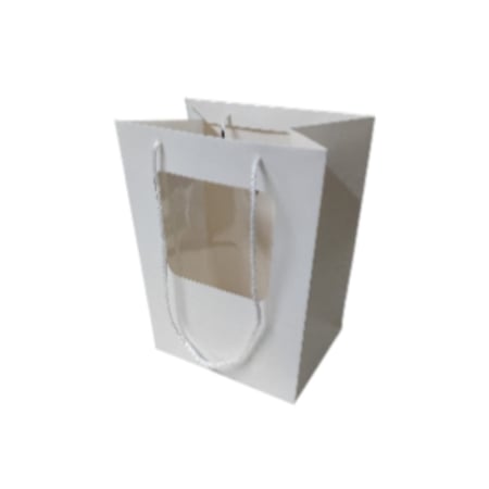 Punga transport buchet - Punga din carton cu fereastra, Joana - 30*26*20*16 cm
