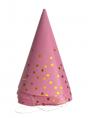 Accesorii masa - Set 10 coifuri din carton "Dots" 17*11 cm