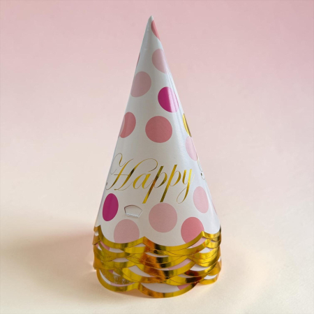 Accesorii masa - Set 10 coifuri din carton ,,Light Pink,, 16*10 cm