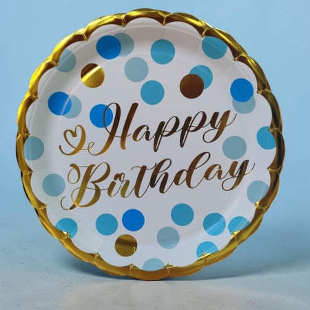 Accesorii masa - Set 10 farfurii carton ,,Light Blue,, - 23 cm