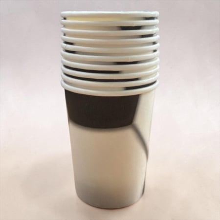 Accesorii masa - Set 10 pahare din carton ,,Football,, 250 ml