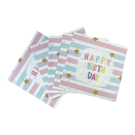 Accesorii masa - Set 20 servetele din hartie ,,Happy BirthDay,, 33*33 cm