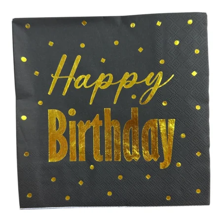 Accesorii masa - Set 20 servetele din hartie ,,Happy BirthDay,, 33*33 cm