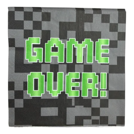 Accesorii masa - Set 20 servetele din hartie ,,Game Over !,, 33*33 cm