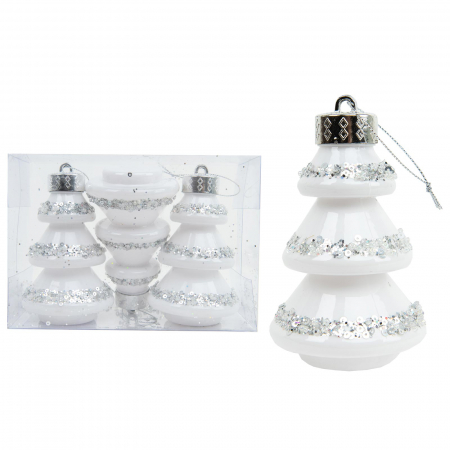 Globuri & Decoratiuni brad - Set 3 globuri brad 10 cm