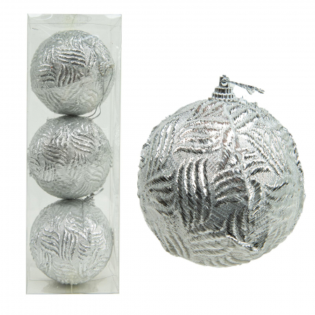 Globuri & Decoratiuni brad - Set 3 globuri brad 8 cm