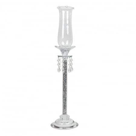 Sfesnic sticla - Sfesnic din sticla cu cristale Brigitta 72 cm
