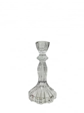 Sfesnic sticla - Sfesnic din sticla transparenta, Camil 15.5*2*8 cm