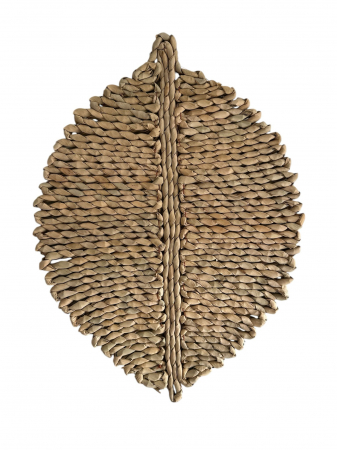 DECOR & DESIGN - Suport farfurie frunza din papura 36*30 cm