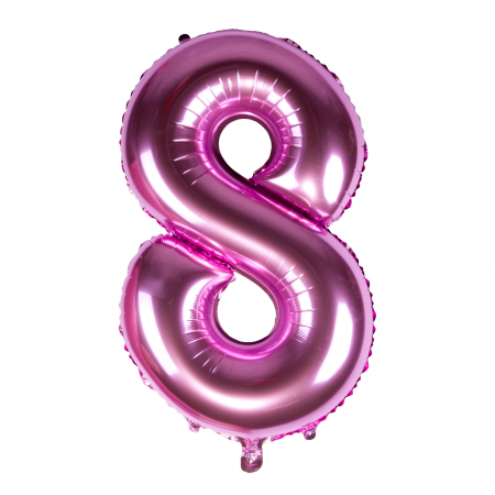 Balon cifra din folie - 100 cm Fuchsia Pink 8