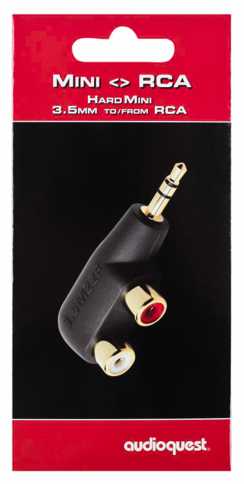 Adaptor 1xJack3.5 tata la 2xRCA mama Audioquest Hard Mini/RCA Adaptor [2]