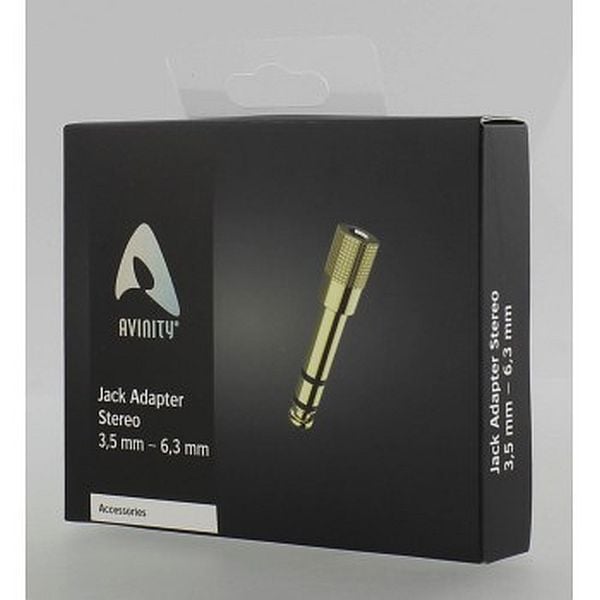 Adaptor Avinity jack 3.5 mm - jack 6.3 mm, aurit [2]