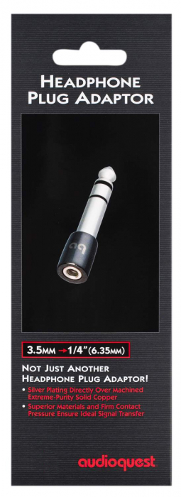 Adaptor casti Jack 6.3 tata la Jack 3.5 mama Audioquest, Extreme-Purity Solid Copper [2]