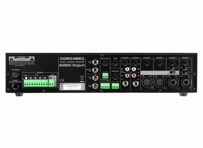 Amplificator 240W AUDAC COM24MK2 - 100V â€“ versiunea Mk2 [2]