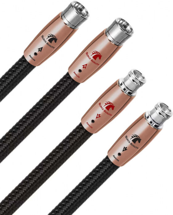 Cablu audio 2XLR - 2XLR AudioQuest Black Beauty, Level 6 noise Dissipation with Graphene, Solid PSC+ [3]