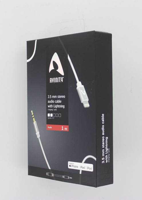 Cablu audio Avinity jack stereo 3.5 mm - Lightning [3]
