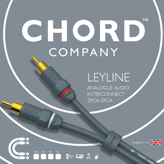 Cablu interconect RCA Chord Leyline 1m [2]