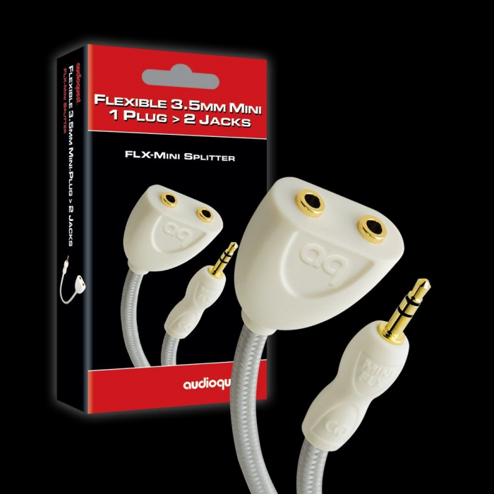 Cablu splitter 1 x Jack3.5 la 2 x Jack3.5 Audioquest FLX Mini Splitter, 15cm [2]