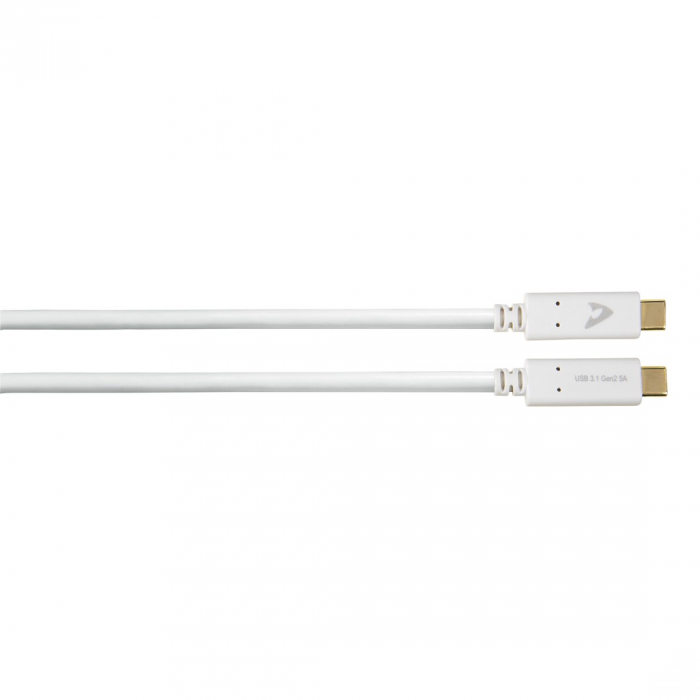 Cablu USB-C Avinity USB-C tata - USB-C tata, USB 3.1 Gen 2, eMarker, 10 Gbit/s, 5A [1]