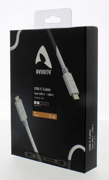 Cablu USB-C Avinity USB-C tata - USB-C tata, USB 3.1 Gen 2, eMarker, 10 Gbit/s, 5A [2]