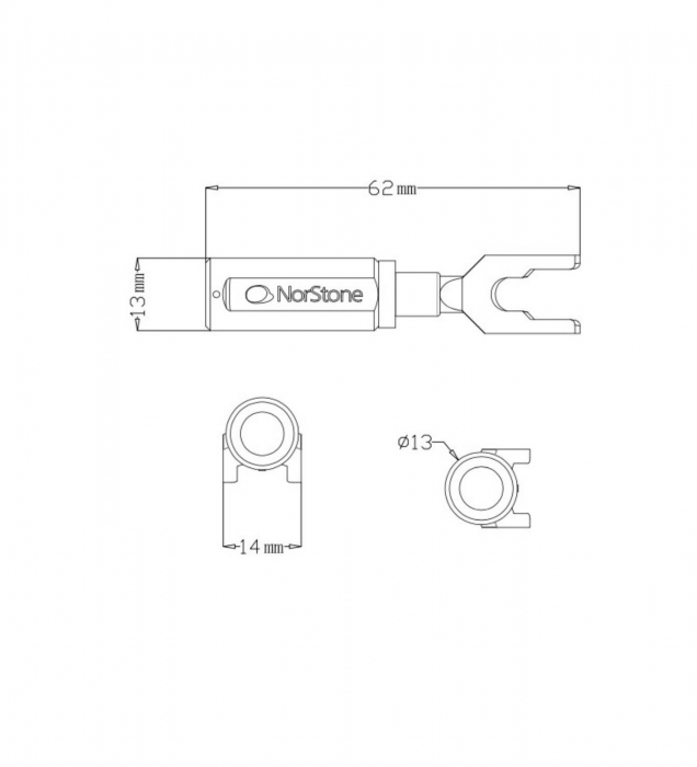 Conectori cablu boxe tip spada Norstone Jura Spade Connector [3]