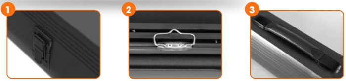 Ecran de proiectie Portabil Pull-Up Blackmount, 92, vizibil 203 x 114 cm, Format 16 9 - TG26 [3]