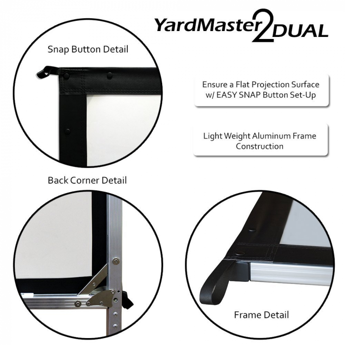 Ecran proiectie EliteScreens Yard Master 2 Dual OMS150H2-DUAL [4]