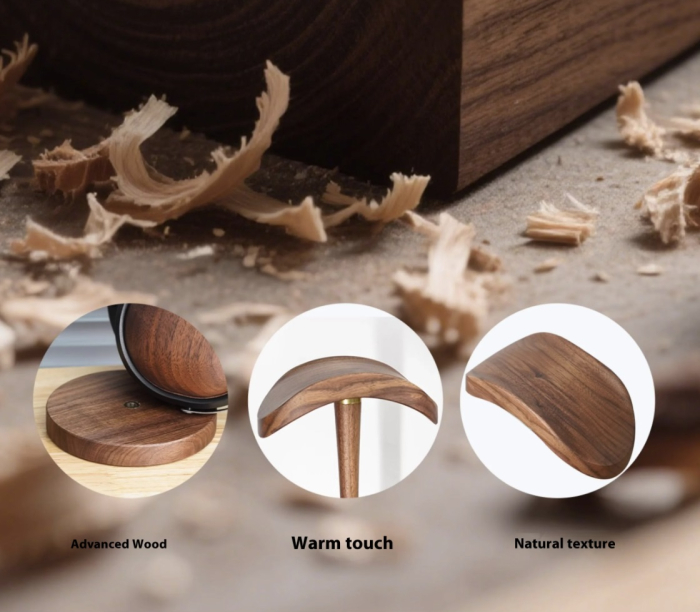 Fiio HS21 stand de casti Walnut solid wood [4]