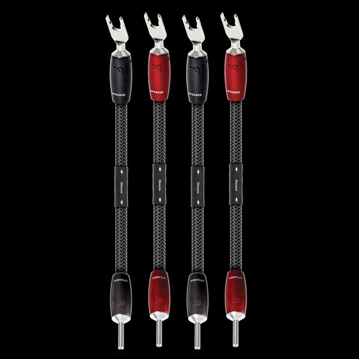 Jumperi BiWire Audioquest Dragon PSS, cu mufe Banana-Spada SureGrip 1000 (set 4buc) [2]