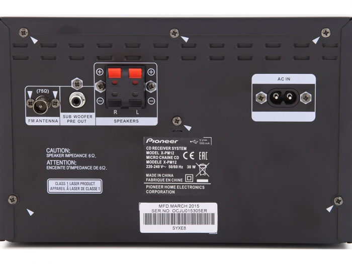 Minisistem stereo Pioneer X-PM12 [2]