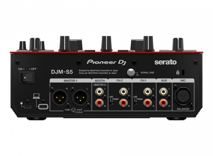Mixer cu 2 canale pentru DJ, Pioneer DJ DJM-S5, pentru stilul scratching (roÈ™u lucios) [4]