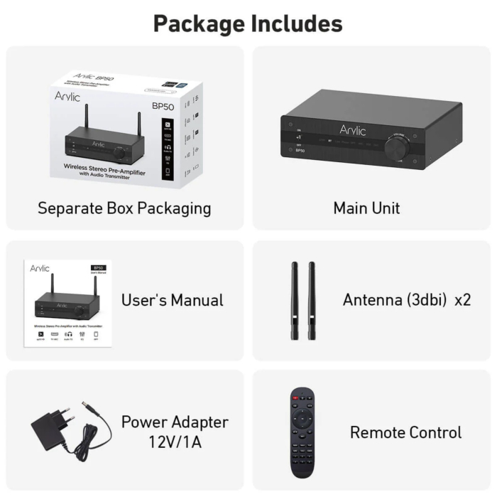 Preamplificator cu streaming si PHONO Arylic BP50 [4]