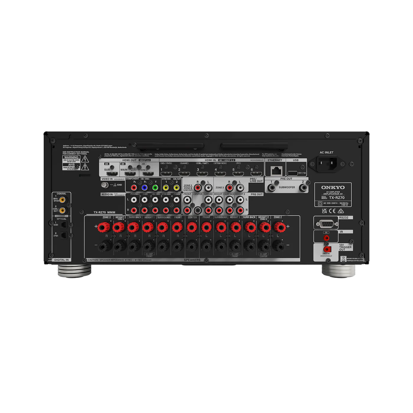 Receiver AV Onkyo TX-RZ70, 11.2 canale, Certificat THXÂ® [3]